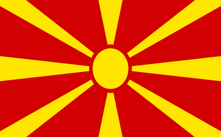 Flag of  North Macedonia